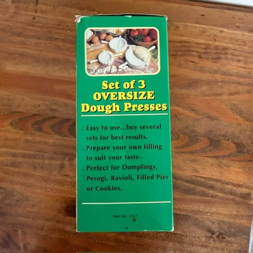 Corning Revere Set of 3 Oversized Dough Presses - In Original Box - Vintage